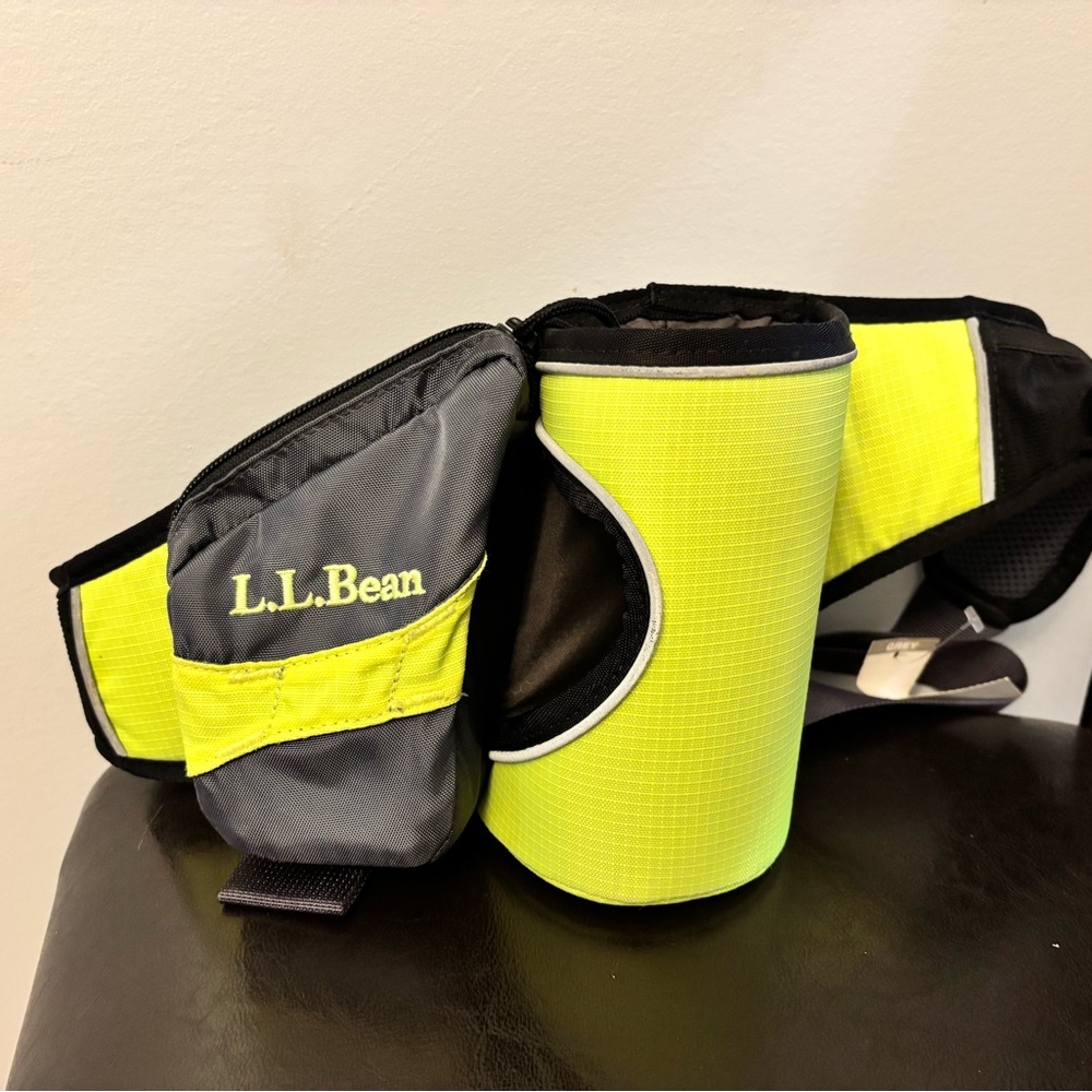L.L. Bean Bright Yellow and Black Waist Pack